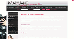 Desktop Screenshot of maryjane-live.net